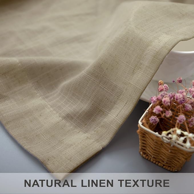 90 Inch Linen Curtains 2 Panels - Image 7