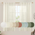 Semi Sheer Linen Window Curtains by LAMIT