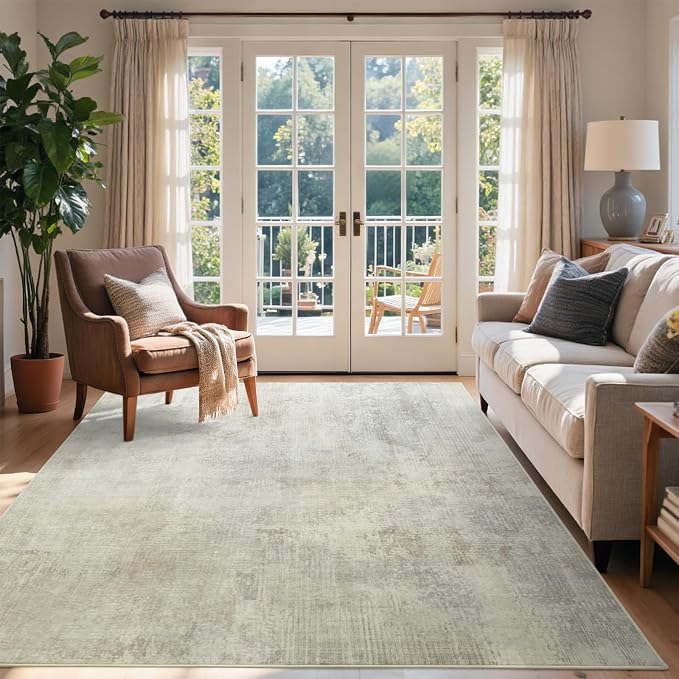 5x7 Ft Area Rugs for Living Room, Soft Non-Slip Washable Rugs Modern Abstract - Image 3