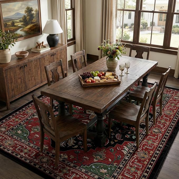 RELEANY Washable Area Rug, Large 9'x12', Water Repellent, Pet Friendly - Image 3