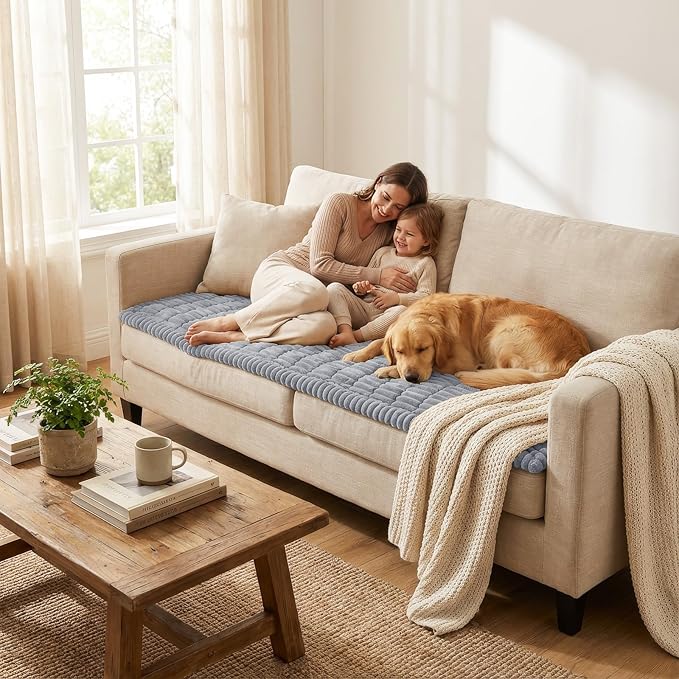 Smiry Couch Cover for Dogs, Non Slip Washable Sofa Protector for Pets | Soft - Image 6