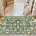 AMADA HOMEFURNISHING 2x3 Washable Entry Rug, Vintage Distress Print Pattern by AMADAHOMEFURNISHING