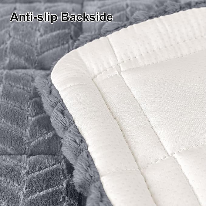 Smiry Couch Cover for Dogs, Non Slip Fuzzy Pet Sofa Arm Covers Washable | Sofa - Image 6