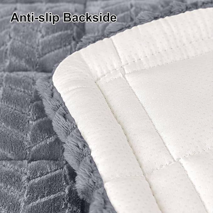 Smiry Couch Cover for Dogs, Non Slip Fuzzy Pet Sofa Arm Covers Washable | Sofa - Image 6