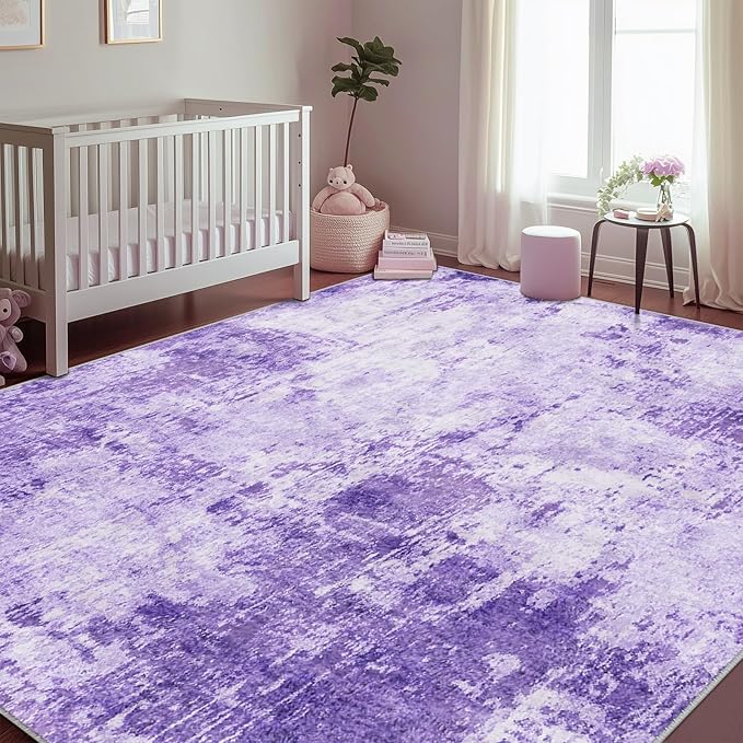 RELEANY Washable 5'x7' Abstract Area Rug - Image 3