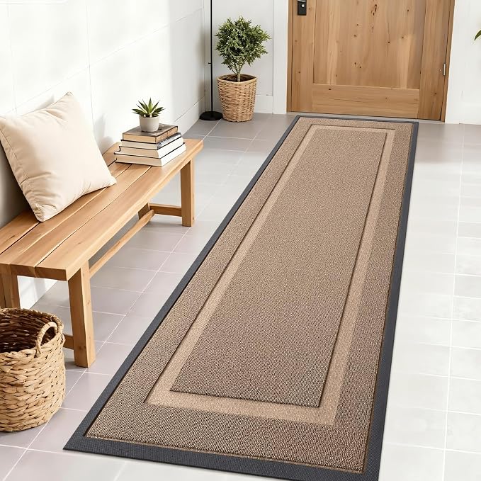 OLANLY Front Door Mat Outside 71x23, All-Season Heavy-Duty Rubber Doormat | by OLANLY