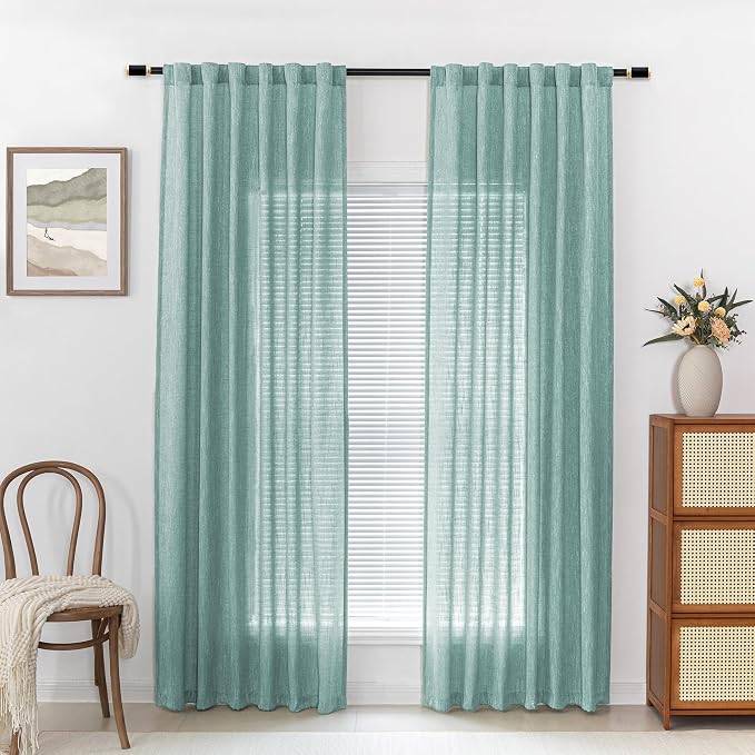 MYSKY HOME Turquoise Living Room Curtains - Image 2