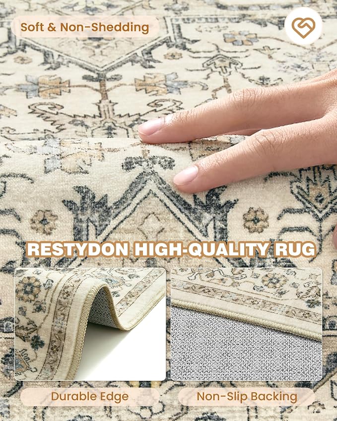 Runner Rug 2x10, Washable Rugs for Entryway Rug, Bathroom Bedroom - Image 7