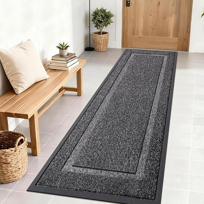 OLANLY Front Door Mat Outside 71x23, All-Season Heavy-Duty Rubber Doormat | by OLANLY