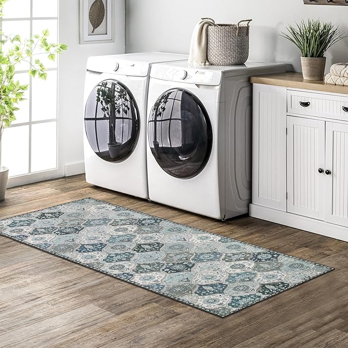 Lahome Moroccan Kitchen Runner Rug, 2x5 Washable Hallway Runner Non Slip | - Image 5