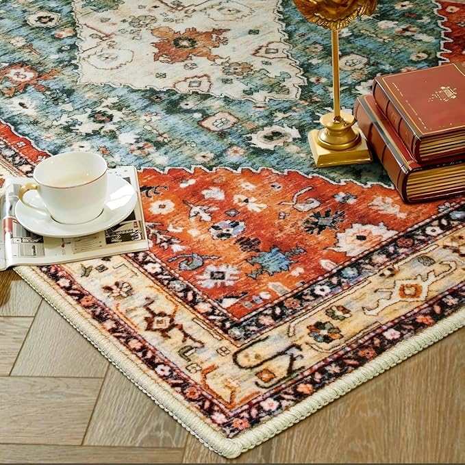 SERISSA 2x3 Washable Non Slip Boho Small Area Rug - Image 8