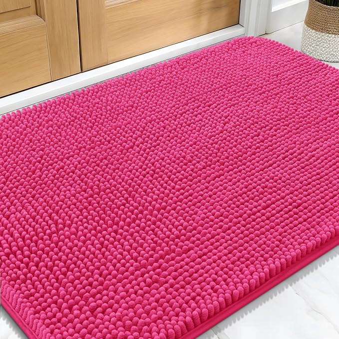 OLANLY Dog Door Mat for Muddy Paws 30x20, Super Absorbent Chenille Mud Mat | by OLANLY