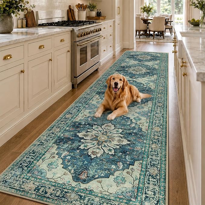 RELEANY Washable Area Rug, Runner 3'x12', Water Repellent, Pet Friendly - Image 2
