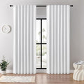 Joydeco Faux Linen Blackout Curtains by JOYDECO