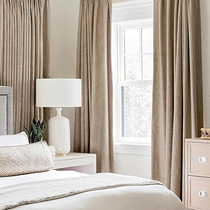 MIULEE 100% Blackout Linen Curtains - Image 2