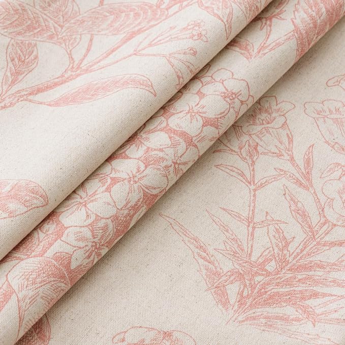 Set of 2 Decorative Floral Pillow Covers 20x20 Inch Light Pink | Neutral - Image 2