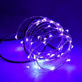 Karlling USB Plug in LED Fairy Lights,50 LED Bulbs 16 Ft Silver Wire Starry String Lights for Bedroom Patio Garden Party Wedding Commercial Lighting (Purple)
