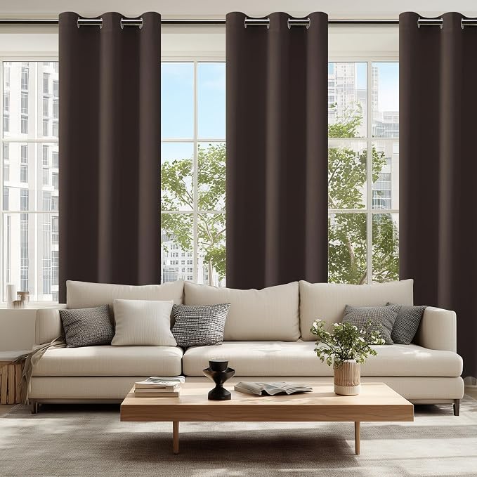 Blackout Curtains for Bedroom, 38 x 84 Inches Long, 2 Panels | Thermal - Image 6