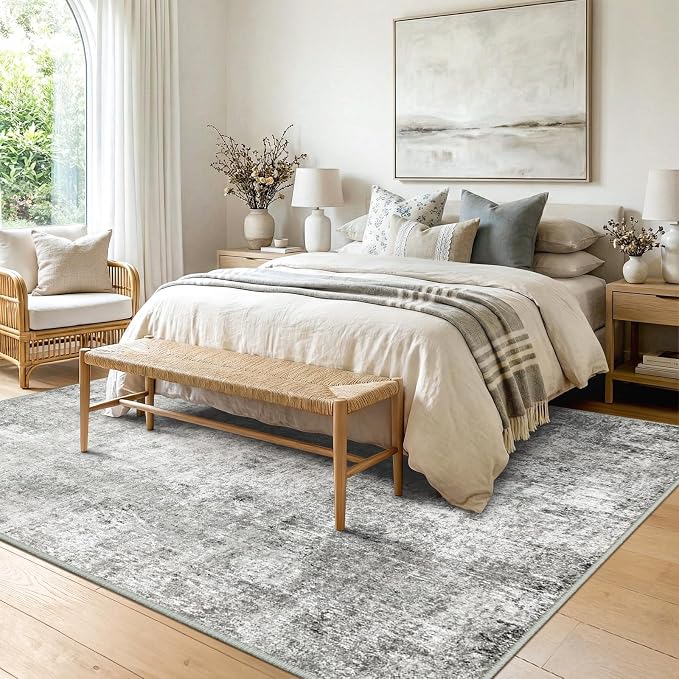 RELEANY Washable 6'x8' Abstract Area Rug - Image 2