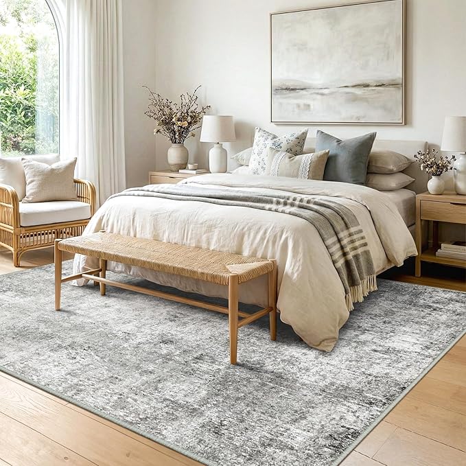 RELEANY Washable 5'x7' Abstract Area Rug - Image 2