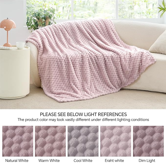 BEDELITE Lotus Pink Twin Blanket - Image 6