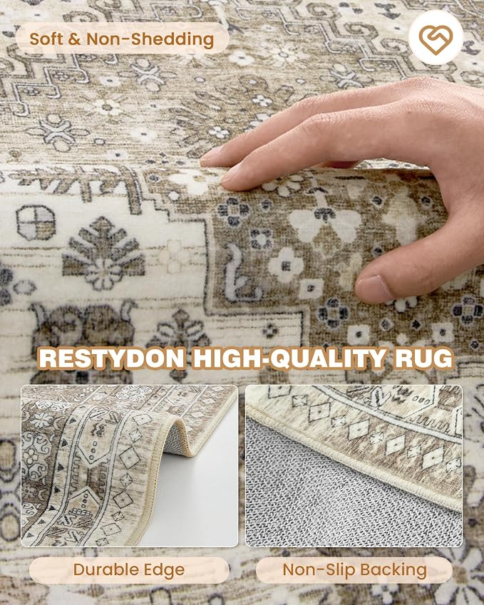 3x10 Runner Rug Non Slip Washable Hallway Runner, Front Porch, Laundry Room - Image 7