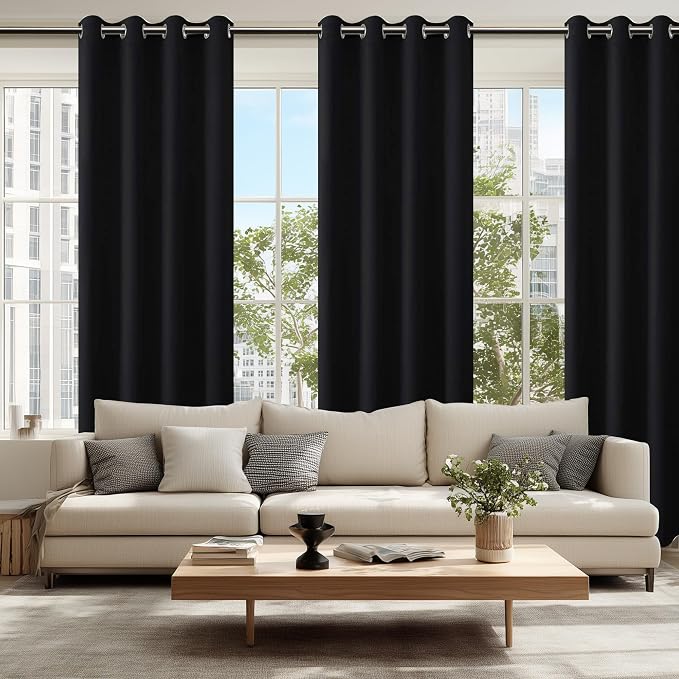 Blackout Curtains for Bedroom, 52 x 84 Inches Long, 2 Panels, Window Curtains - Image 6