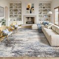 9x12 Area Rug for Living Room, Abstract Washable Large Rugs, Dining Room by Lofus