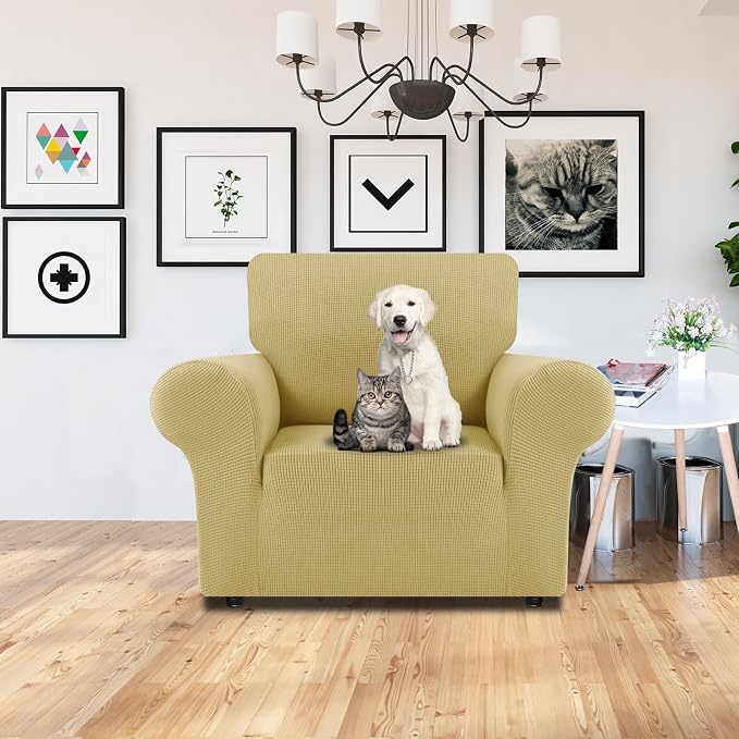 LURKA Stretch Chair Sofa Slipcovers 1 Piece Couch Covers - Image 2