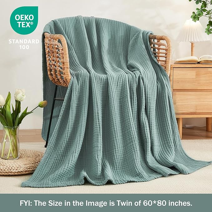 EMME Muslin Cotton Queen Blanket - Image 4