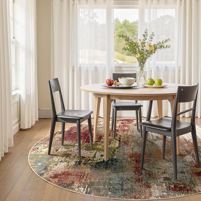 RELEANY Washable Round 6ft Area Rug - Image 2