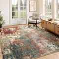 RELEANY Washable 4'x6' Abstract Area Rug by RELEANY
