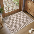 GarveeHome Checkered Washable 2x3 Rug Small Area Rugs Non-Slip by GarveeHome