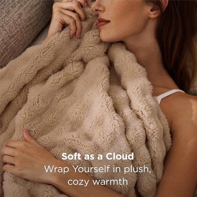 Bedsure Khaki Twin XL Blankets for Bed - Image 2