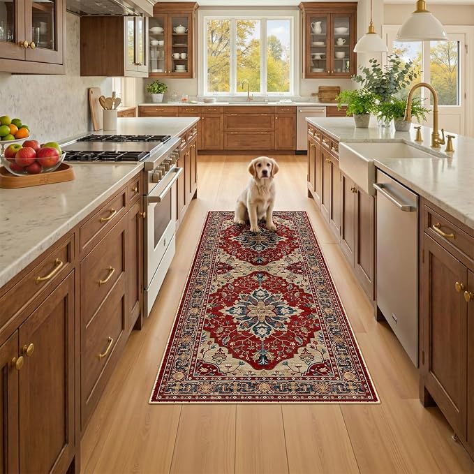 RELEANY Washable Area Rug, Runner 2'x5', Water Repellent, Pet Friendly - Image 3