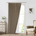 Vision Home Brown Pinch Pleated Full Blackout Curtains Linen Blended 60 inch by VisionHome