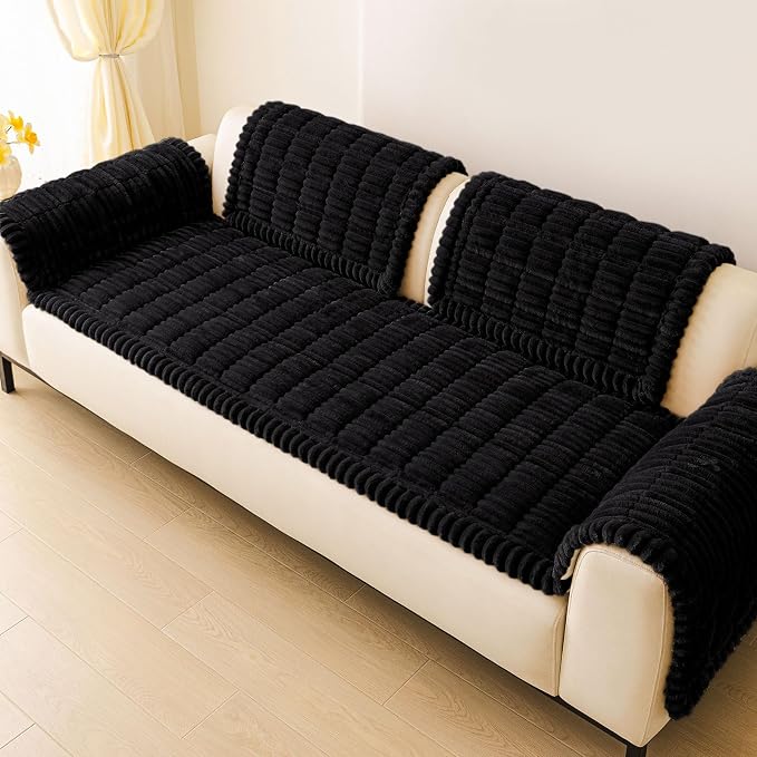 Couch Cover for Dogs, Washable Non Slip Plush Flannel Sofa Protector | Thick - Image 9