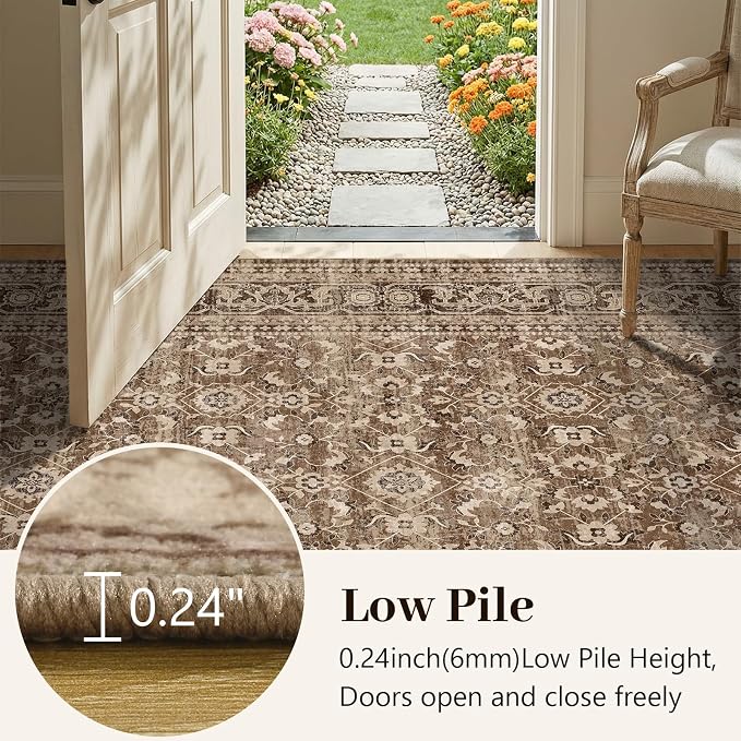 8x10 Ft Large Area Rugs for Living Room, Soft Non-Slip Machine Washable Rug - Image 5