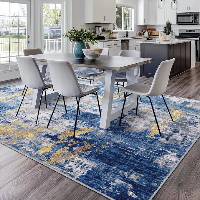 RELEANY Washable 6'x8' Abstract Area Rug - Image 2
