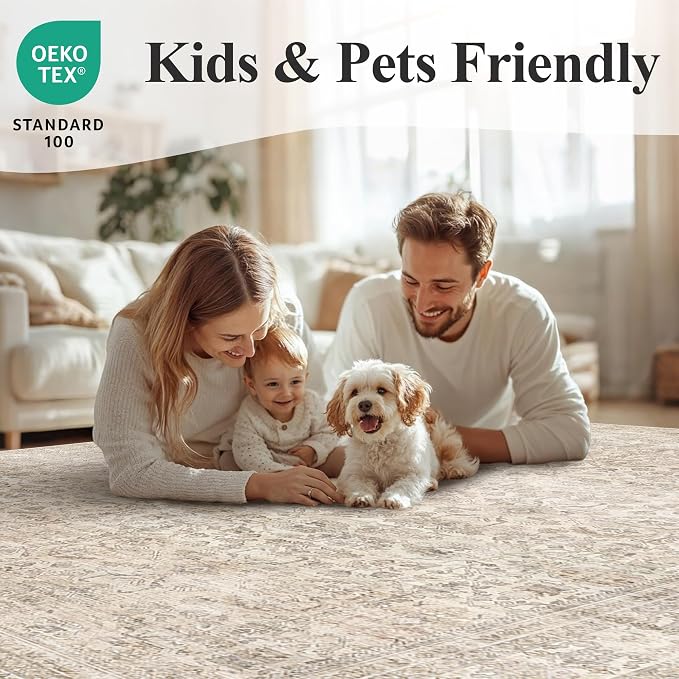 Schweek 2.6x8 Washable Runner Rug Non Slip Runner - Image 8