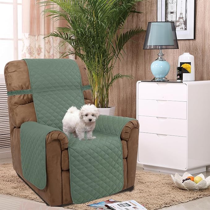 U-NICE HOME Reversible 23''Recliner Small Chair Cover, Pet Friendly, Elastic - Image 2