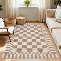 GarveeHome Checkered Rug 3x5 Area Rugs by GarveeHome