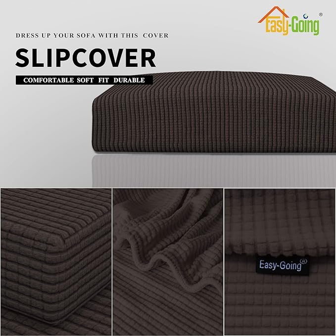 Easy-Going Stretch 1 Piece Couch Cushion Cover - Image 3