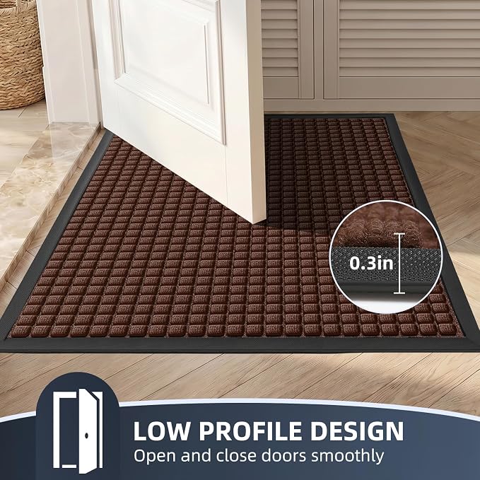 Front Door Mat Outside Entrance, Heavy Duty Waterproof Doormat | 73"x46" - Image 7