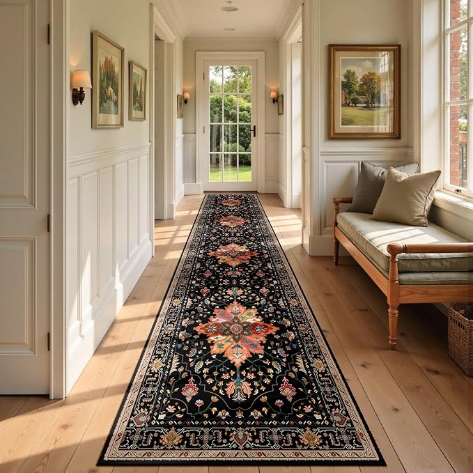 RELEANY Washable Area Rug, Runner 2'6"x10', Water Repellent, Pet Friendly by RELEANY