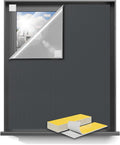 Blackout Curtains for Bedroom 75"x57" Portable No Drill Blackout Blinds by Sumobaby