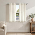 Pitalk Neutral Linen Curtains 40 Inch Length 2 Panels by Pitalk