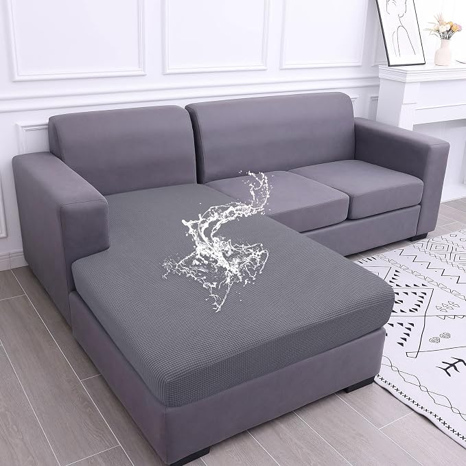 Waterproof Sectional Couch Covers, Non Slip Sofa Cushion Covers | L Shape by hyha