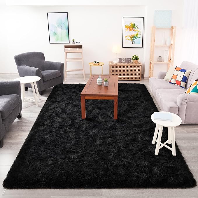 Chicrug Soft Area Rugs for Bedroom Living Room Plush Fluffy Rug 6x9 | Shag - Image 4