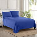 Twin Sheets - Breathable Luxury Sheets with Full Elastic & Secure Corner Straps Built In - 1800 Supreme Collection Extra Soft Deep Pocket Bedding Set, Sheet Set, Twin, Royal Blue